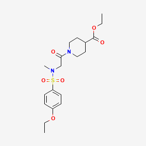 ethyl 1-{N-[(4-ethoxyphenyl)sulfonyl]-N-methylglycyl}piperidine-4-carboxylate