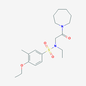 N-[2-(azepan-1-yl)-2-oxoethyl]-4-ethoxy-N-ethyl-3-methylbenzenesulfonamide