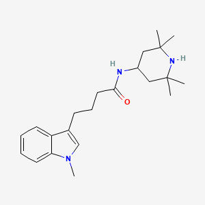 4-(1-methyl-1H-indol-3-yl)-N-(2,2,6,6-tetramethyl-4-piperidyl)butanamide