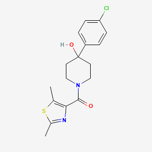 [4-(4-Chlorophenyl)-4-hydroxypiperidino](2,5-dimethyl-1,3-thiazol-4-yl)methanone