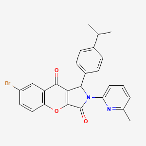 7-Bromo-2-(6-methylpyridin-2-yl)-1-[4-(propan-2-yl)phenyl]-1,2-dihydrochromeno[2,3-c]pyrrole-3,9-dione