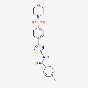 4-methyl-N~1~-{4-[4-(morpholinosulfonyl)phenyl]-1,3-thiazol-2-yl}benzamide