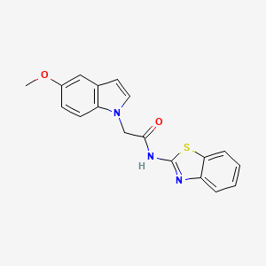 N-1,3-benzothiazol-2-yl-2-(5-methoxy-1H-indol-1-yl)acetamide