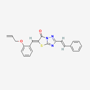 (5Z)-2-[(E)-2-phenylethenyl]-5-[2-(prop-2-en-1-yloxy)benzylidene][1,3]thiazolo[3,2-b][1,2,4]triazol-6(5H)-one