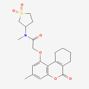 N-(1,1-dioxidotetrahydro-3-thienyl)-N-methyl-2-[(3-methyl-6-oxo-7,8,9,10-tetrahydro-6H-benzo[c]chromen-1-yl)oxy]acetamide