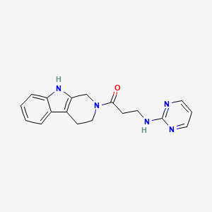 3-(2-pyrimidinylamino)-1-(1,3,4,9-tetrahydro-2H-beta-carbolin-2-yl)-1-propanone