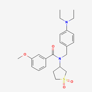 N-[4-(diethylamino)benzyl]-N-(1,1-dioxidotetrahydrothiophen-3-yl)-3-methoxybenzamide