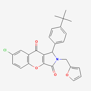 1-(4-Tert-butylphenyl)-7-chloro-2-(furan-2-ylmethyl)-1,2-dihydrochromeno[2,3-c]pyrrole-3,9-dione