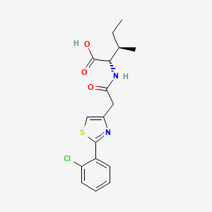 N-{[2-(2-chlorophenyl)-1,3-thiazol-4-yl]acetyl}-L-isoleucine