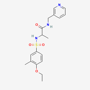 2-(4-Ethoxy-3-methylbenzenesulfonamido)-N-[(pyridin-3-YL)methyl]propanamide