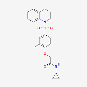 N-cyclopropyl-2-[4-(3,4-dihydroquinolin-1(2H)-ylsulfonyl)-2-methylphenoxy]acetamide