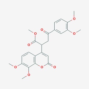 methyl 2-(7,8-dimethoxy-2-oxo-2H-chromen-4-yl)-4-(3,4-dimethoxyphenyl)-4-oxobutanoate