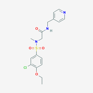 N~2~-[(3-chloro-4-ethoxyphenyl)sulfonyl]-N~2~-methyl-N-(pyridin-4-ylmethyl)glycinamide