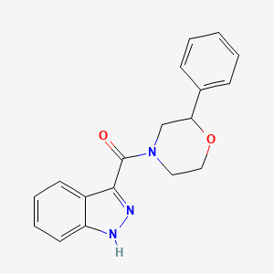 molecular formula C18H17N3O2 B11133818 3-(2-phenylmorpholine-4-carbonyl)-1H-indazole 