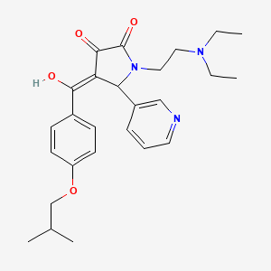 1-[2-(diethylamino)ethyl]-3-hydroxy-4-{[4-(2-methylpropoxy)phenyl]carbonyl}-5-(pyridin-3-yl)-1,5-dihydro-2H-pyrrol-2-one