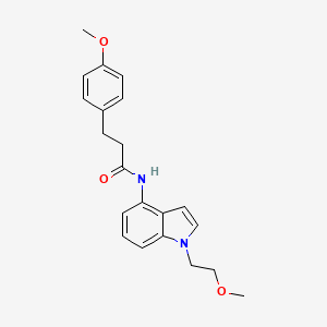 N-[1-(2-methoxyethyl)-1H-indol-4-yl]-3-(4-methoxyphenyl)propanamide