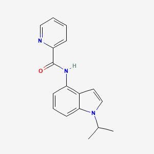 molecular formula C17H17N3O B11133855 N-(1-isopropyl-1H-indol-4-yl)-2-pyridinecarboxamide 