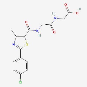 N-{[2-(4-chlorophenyl)-4-methyl-1,3-thiazol-5-yl]carbonyl}glycylglycine