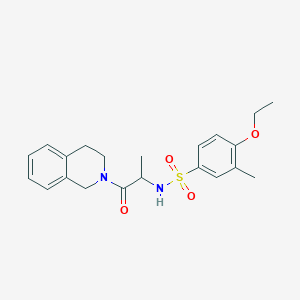 N-[1-(3,4-dihydroisoquinolin-2(1H)-yl)-1-oxopropan-2-yl]-4-ethoxy-3-methylbenzenesulfonamide