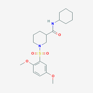 N-cyclohexyl-1-[(2,5-dimethoxyphenyl)sulfonyl]piperidine-3-carboxamide