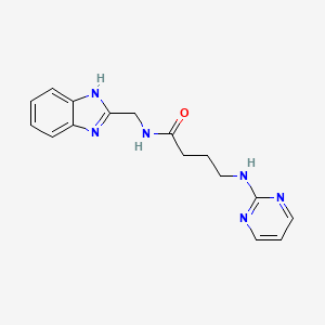 N-(1H-1,3-benzimidazol-2-ylmethyl)-4-(2-pyrimidinylamino)butanamide