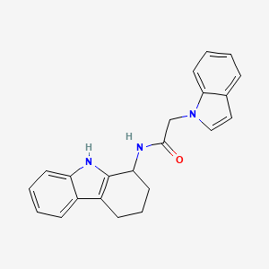 2-(1H-indol-1-yl)-N-(2,3,4,9-tetrahydro-1H-carbazol-1-yl)acetamide