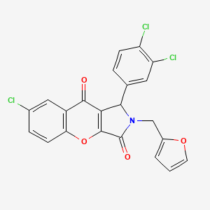 7-Chloro-1-(3,4-dichlorophenyl)-2-(furan-2-ylmethyl)-1,2-dihydrochromeno[2,3-c]pyrrole-3,9-dione