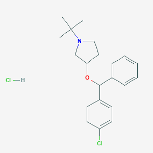 B011134 1-tert-Butyl-3-(p-chloro-alpha-phenylbenzyloxy)pyrrolidine hydrochloride CAS No. 102584-35-0