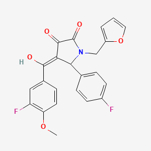 4-[(3-fluoro-4-methoxyphenyl)carbonyl]-5-(4-fluorophenyl)-1-(furan-2-ylmethyl)-3-hydroxy-1,5-dihydro-2H-pyrrol-2-one