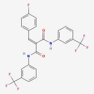 2-[(4-fluorophenyl)methylidene]-N,N'-bis[3-(trifluoromethyl)phenyl]propanediamide