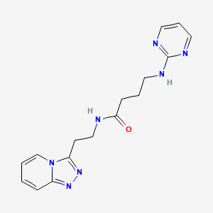 4-(2-pyrimidinylamino)-N-(2-[1,2,4]triazolo[4,3-a]pyridin-3-ylethyl)butanamide