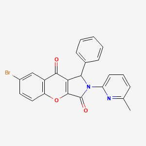 7-Bromo-2-(6-methylpyridin-2-yl)-1-phenyl-1,2-dihydrochromeno[2,3-c]pyrrole-3,9-dione