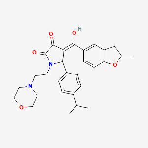 3-hydroxy-4-[(2-methyl-2,3-dihydro-1-benzofuran-5-yl)carbonyl]-1-[2-(morpholin-4-yl)ethyl]-5-[4-(propan-2-yl)phenyl]-1,5-dihydro-2H-pyrrol-2-one