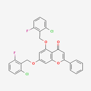 5,7-bis[(2-chloro-6-fluorobenzyl)oxy]-2-phenyl-4H-chromen-4-one