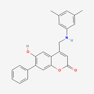 4-[(3,5-dimethylanilino)methyl]-6-hydroxy-7-phenyl-2H-chromen-2-one