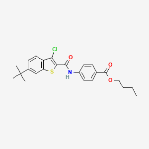 Butyl 4-{[(6-tert-butyl-3-chloro-1-benzothiophen-2-yl)carbonyl]amino}benzoate