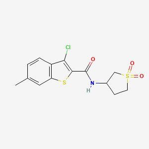 3-chloro-N-(1,1-dioxidotetrahydrothiophen-3-yl)-6-methyl-1-benzothiophene-2-carboxamide