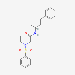 2-(N-Ethylbenzenesulfonamido)-N-(4-phenylbutan-2-YL)acetamide