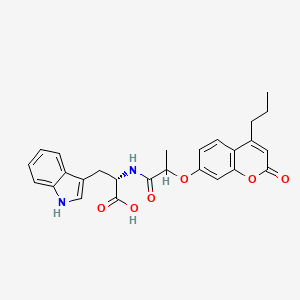 N-{2-[(2-oxo-4-propyl-2H-chromen-7-yl)oxy]propanoyl}-L-tryptophan