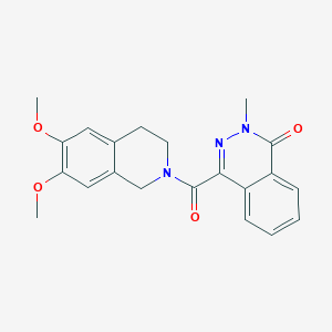 4-[(6,7-dimethoxy-3,4-dihydroisoquinolin-2(1H)-yl)carbonyl]-2-methylphthalazin-1(2H)-one