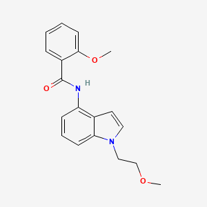 2-methoxy-N-[1-(2-methoxyethyl)-1H-indol-4-yl]benzamide