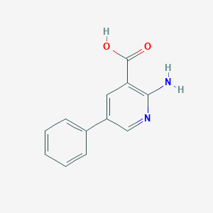 molecular formula C12H10N2O2 B111343 2-Amino-5-phenylnicotinic acid CAS No. 1196157-56-8