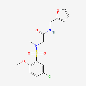 N-[(Furan-2-YL)methyl]-2-(N-methyl5-chloro-2-methoxybenzenesulfonamido)acetamide