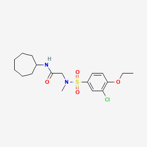 N~2~-[(3-chloro-4-ethoxyphenyl)sulfonyl]-N-cycloheptyl-N~2~-methylglycinamide