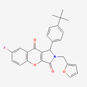 1-(4-Tert-butylphenyl)-7-fluoro-2-(furan-2-ylmethyl)-1,2-dihydrochromeno[2,3-c]pyrrole-3,9-dione