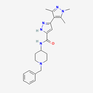 N-(1-benzylpiperidin-4-yl)-1',3',5'-trimethyl-1'H,2H-3,4'-bipyrazole-5-carboxamide