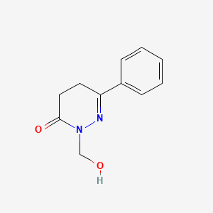 molecular formula C11H12N2O2 B11134530 2-(hydroxymethyl)-6-phenyl-4,5-dihydropyridazin-3(2H)-one 