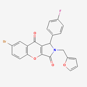 7-Bromo-1-(4-fluorophenyl)-2-(furan-2-ylmethyl)-1,2-dihydrochromeno[2,3-c]pyrrole-3,9-dione