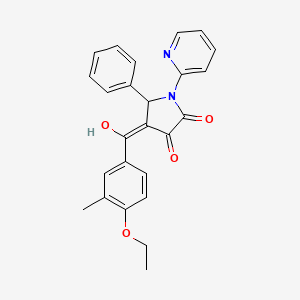 4-(4-ethoxy-3-methylbenzoyl)-3-hydroxy-5-phenyl-1-(pyridin-2-yl)-2,5-dihydro-1H-pyrrol-2-one