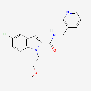 5-chloro-1-(2-methoxyethyl)-N-(3-pyridylmethyl)-1H-indole-2-carboxamide